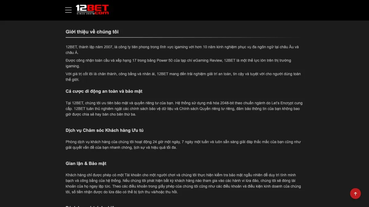 12Bet lừa đảo - sự thật và giải đáp thực hư từ chuyên gia