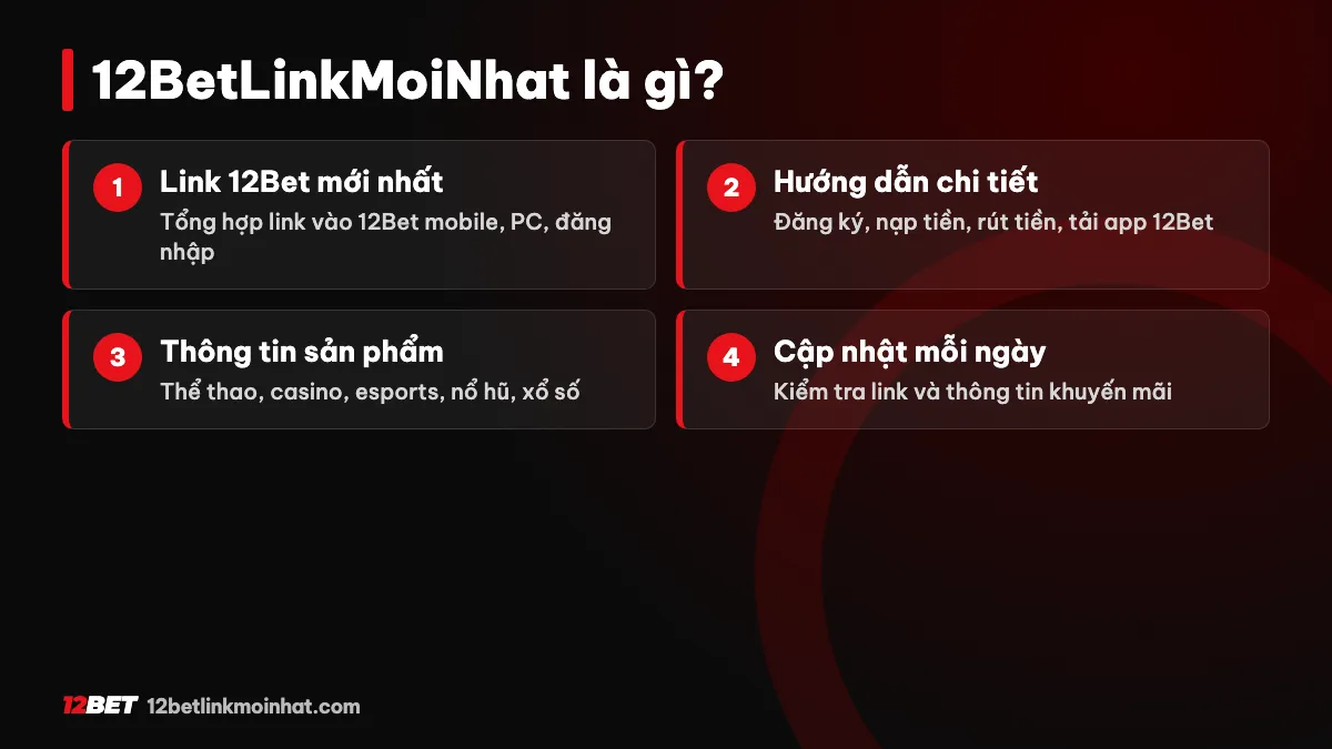 Giới thiệu 12BetLinkMoiNhat - trang chia sẻ link 12Bet uy tín cho người Việt