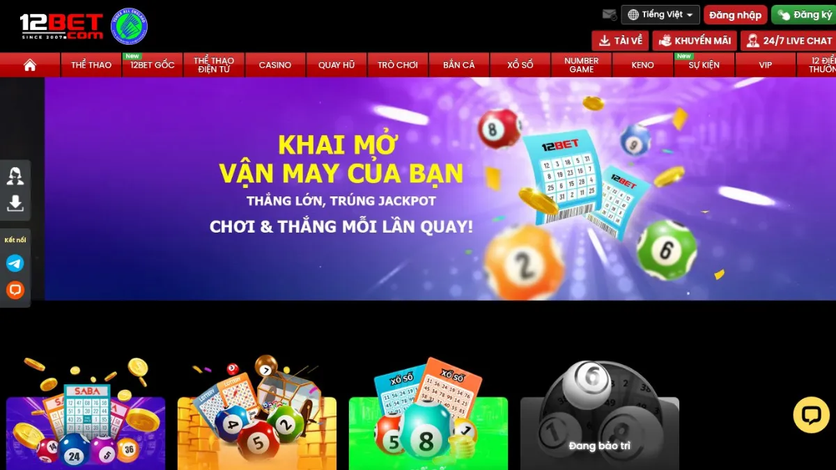 Xổ số 12Bet - hướng dẫn chơi xổ số trực tuyến tại 12Bet